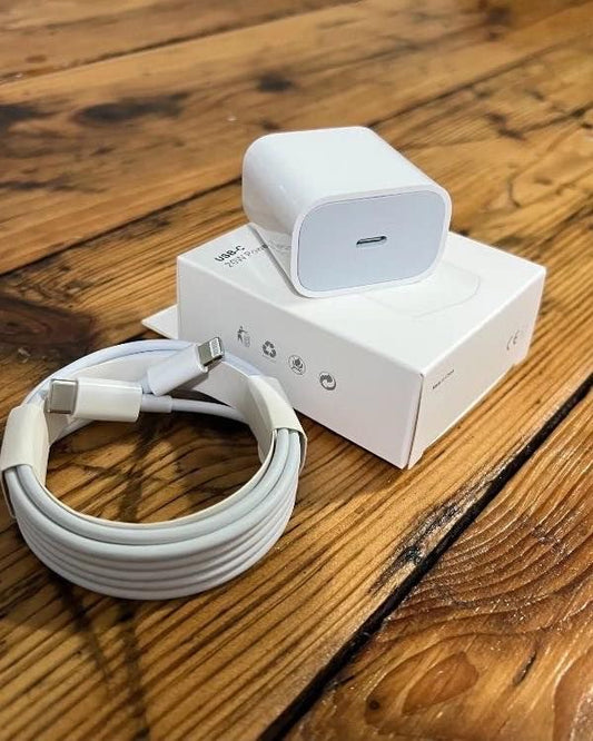 2 Pin Original 20W Fast Charging Adapter | USB Power Cube | For iPhone | Quick Charge Plug