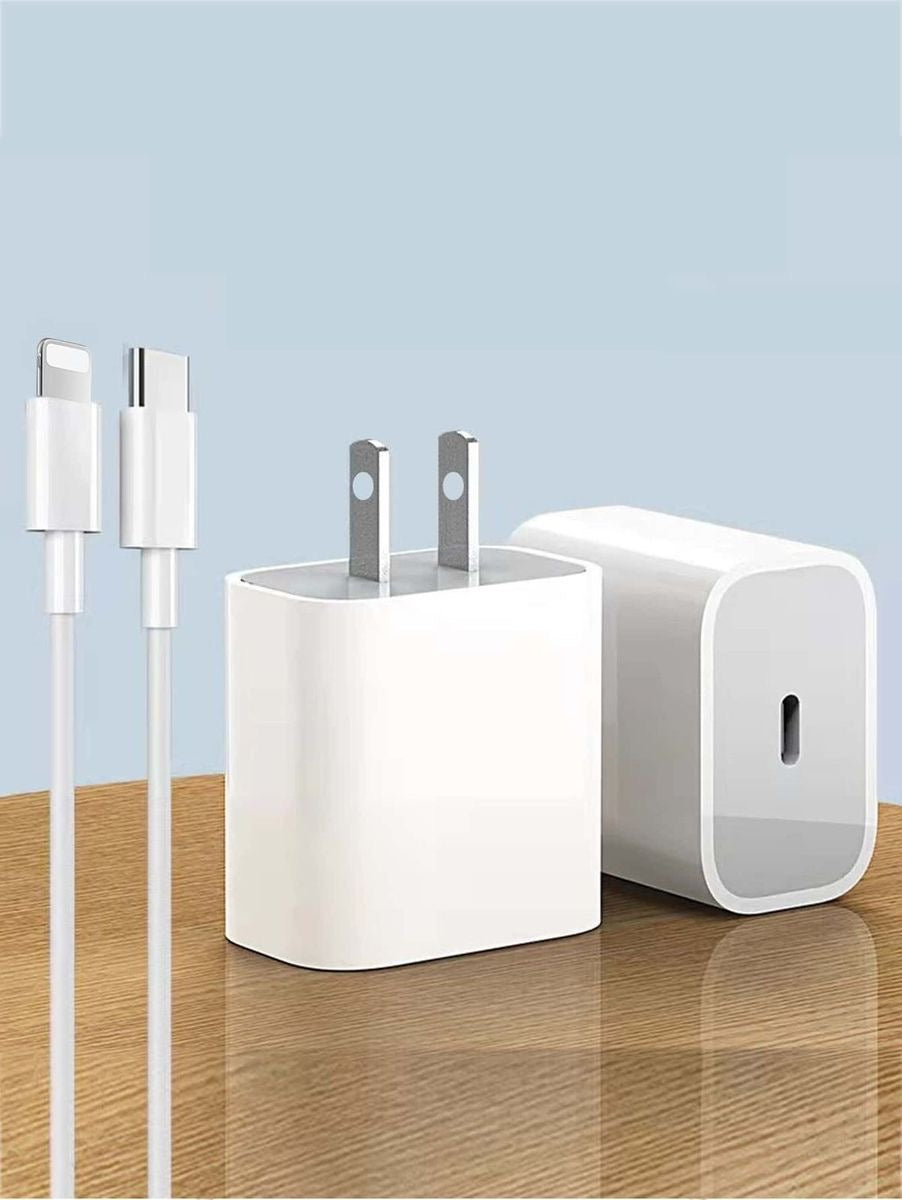 2 Pin Original 20W Fast Charging Adapter | USB Power Cube | For iPhone | Quick Charge Plug