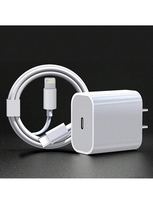 2 Pin Original 20W Fast Charging Adapter | USB Power Cube | For iPhone | Quick Charge Plug
