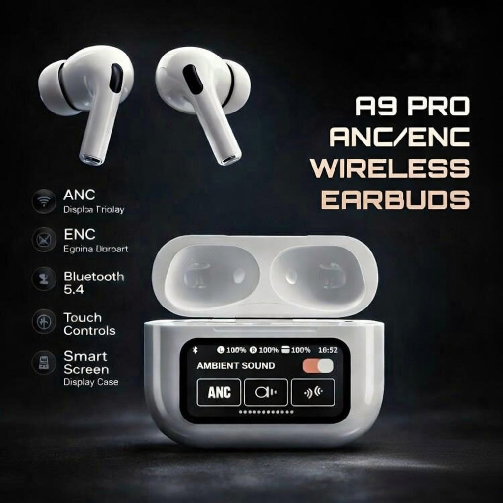 A9 Pro TWS wireless earbuds | ANC Activated